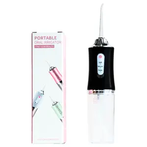 Electric Water Flosser, Portable Rechargeable Oral Irrigator with 4 Multifunctional Nozzle for Home & Travel, Waterproof Teeth Cleaner, 3 Modes Teeth Cleaning Tool, Winter Gift, Gift