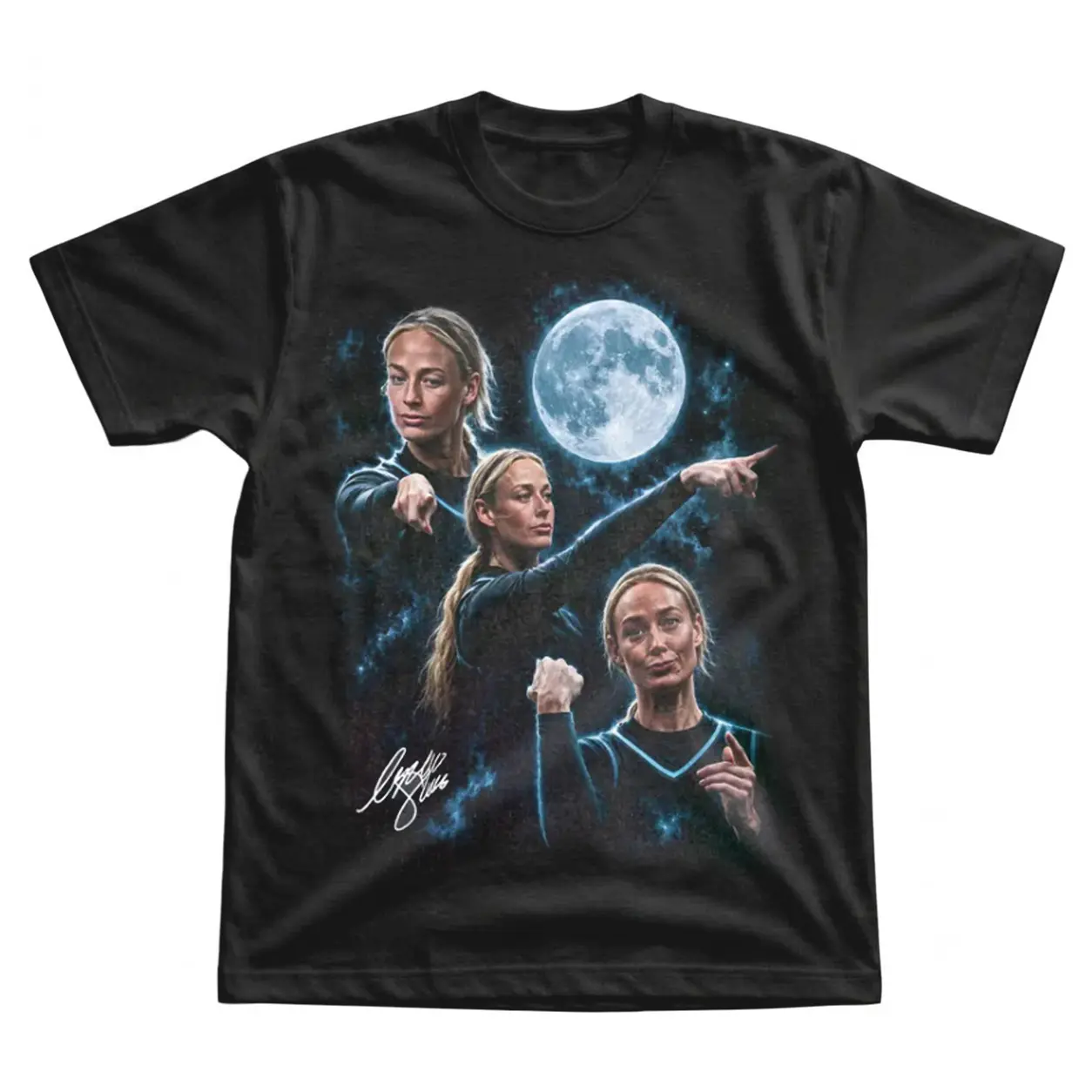 [ Sale 45% ] Sophie Cunningham Three Moon Shirt, Wolf Moon Parody Sports T-Shirt, Sport Fan Gift, Sophie Cunningham Pointing Meme Tee