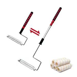 TPW Telescopic Paint Roller Handle with 5 Microfiber Sleeves for Easy DIY Painting Tasks