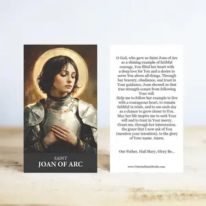 St. Joan of Arc Prayer Cards | Wallet Size | 50, 100, 250, 500, 1000