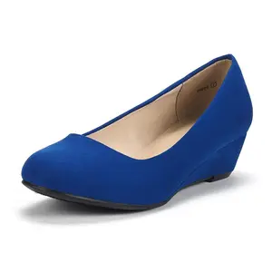 Dream Pairs Women's Mid Wedge Pump - Debbie