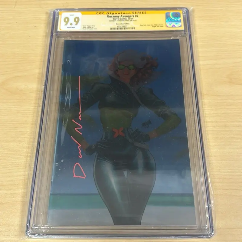 Marvel Uncanny Avengers #2 Comic Book, CGC 9.9 Graded, Sign DNA Certified