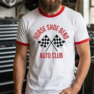 Horse Shoe Bend Auto Club, Project Hail Mary Shirt Ringer Unisex Ringer T-Shirt Mission Patch