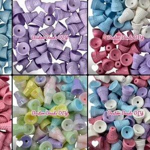 Acrylic Ice Cream Cone Beads for Crafting