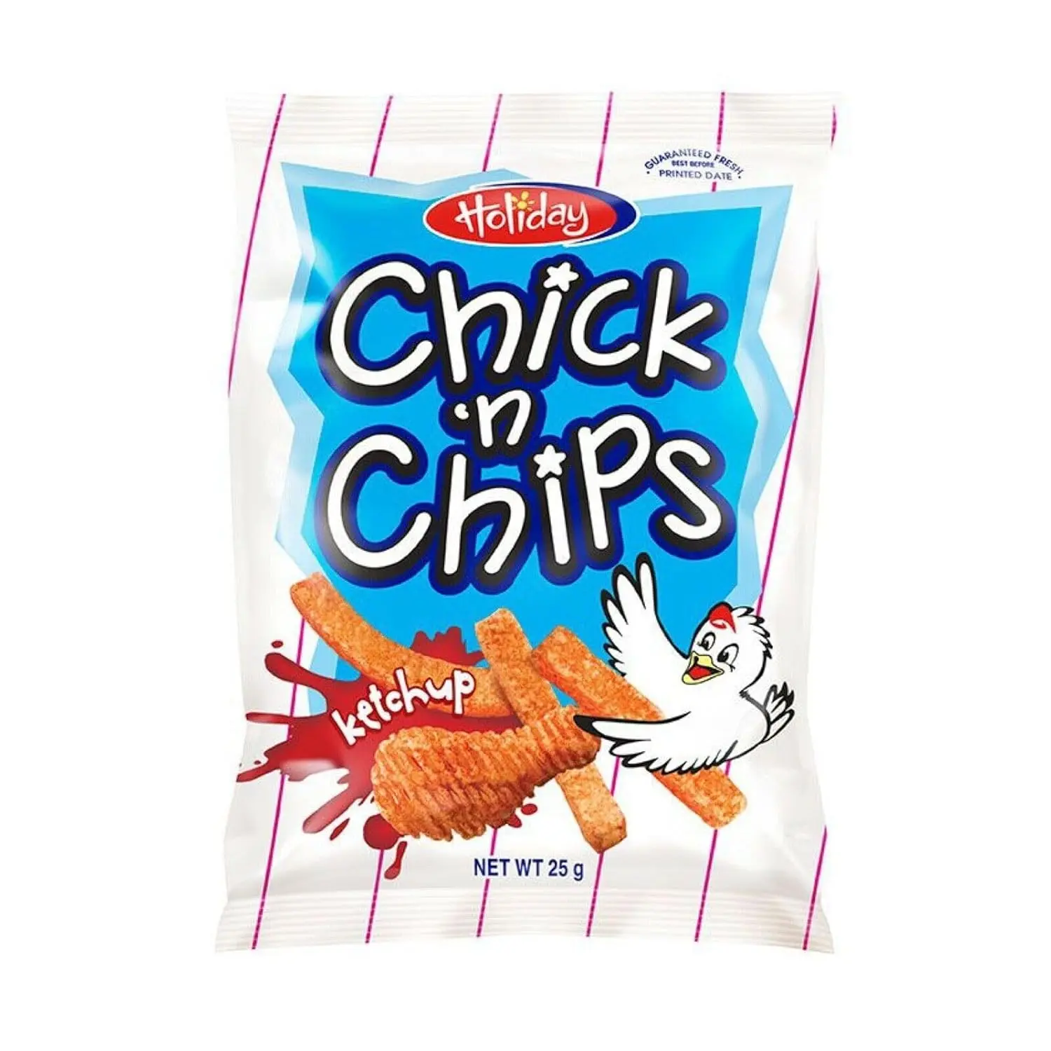 (Pack of 12) Holiday Chick 'n Chips, Ketchup Flavor, 25g (Pack of 12) Holiday Chick 'n Chips, Ketchup Flavor, 25g