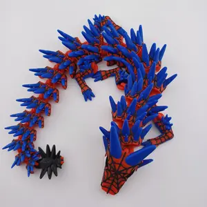 Articulated Dragon – Spiderman-Themed Design