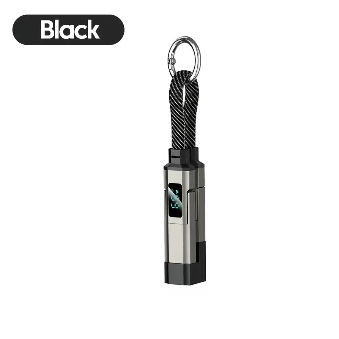 65W 4-in-1 Magnetic Charging Keychain Data Cable - Short UK Plug Cellphone Mobile Charger, Fast Charging Magnetic, None No Battery Needed, Digital Screen Compatible Travel Gadget