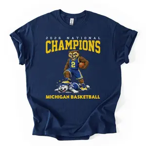 Michigan Basketball Championship Shirt, National Champions 2026 Tshirt, Michigan Fans Merch, College Sports Tee