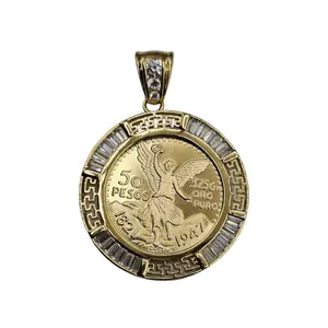 Centenario 14K Gold Plated Pendant - Elegant Pendant with Unique Design and High-Quality Finish