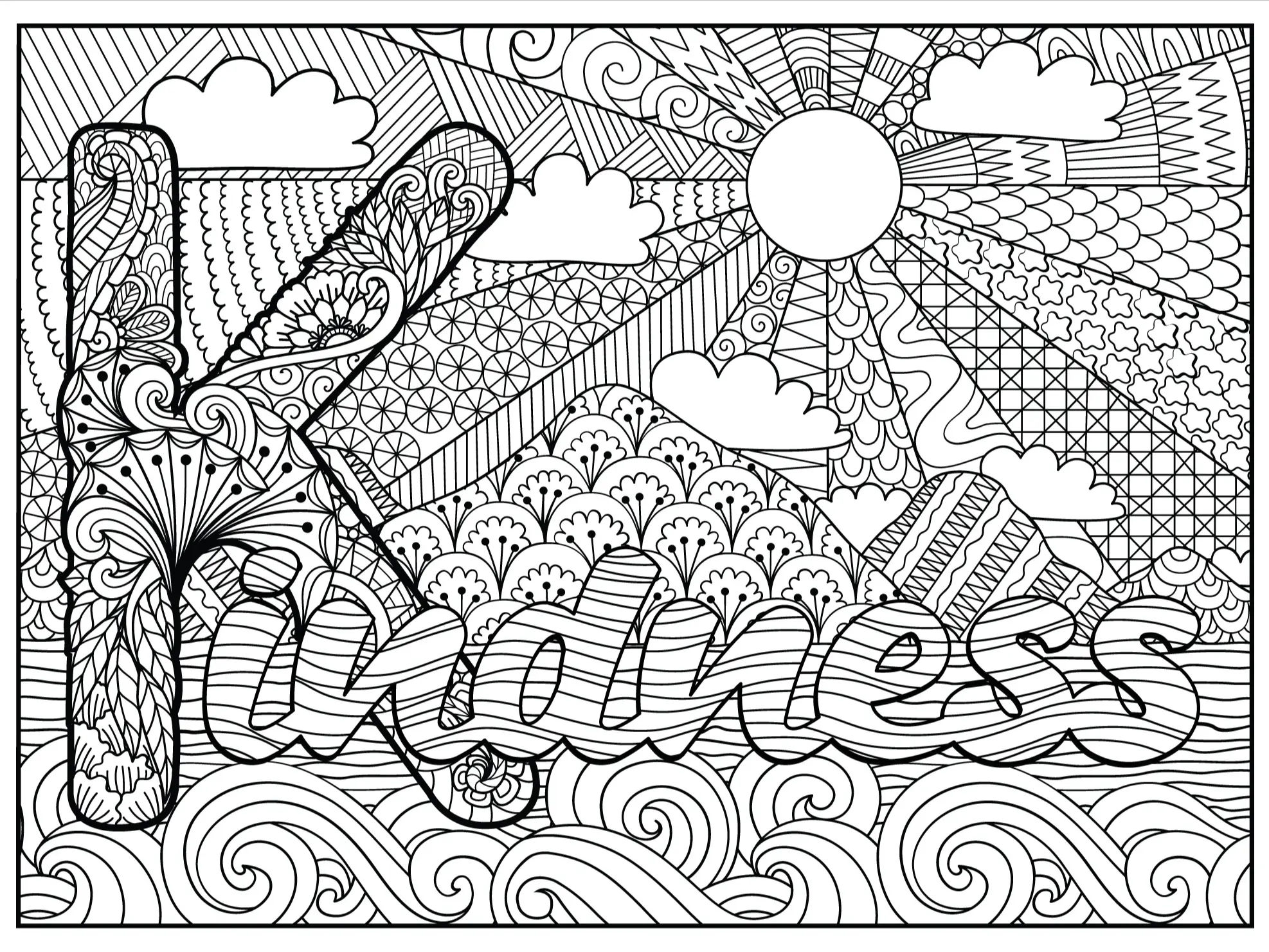 Huge Coloring Poster; Kindness