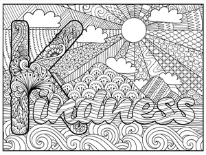Huge Coloring Poster; Kindness