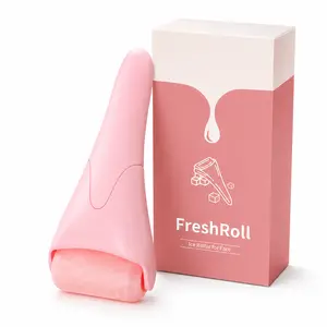 Ice Roller for Face Women,Skin Care Set & Ice Face Roller,Self Care Gifts for Women,Reduces Puffiness and Wrinkle, Facial Massager Tool & Spa Pink Gifts