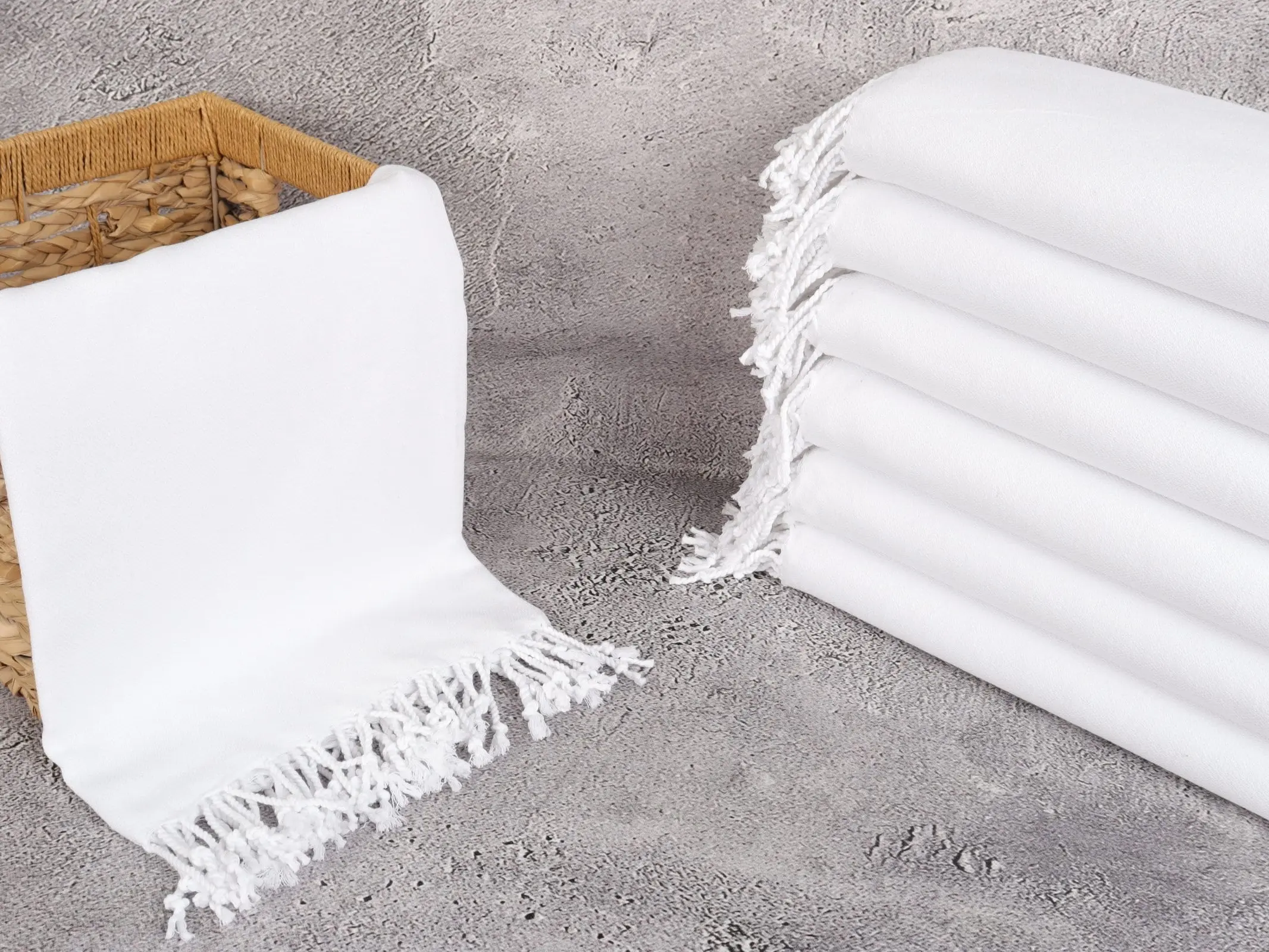 White Turkish Towel, Personalized Peshtemal, Monogram Hand Towel, Handmade Cotton Wedding Gift