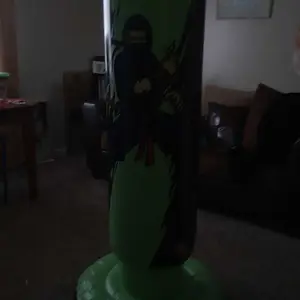 QPAU Premium PVC Kids Punching Bag 66 Inch Stable Inflatable Rebound Boxing Bag with Gloves Stand for Karate Taekwondo MMA Training Exercise Fitness Strength Fun Ages 6-12