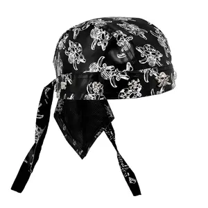 Cool Biker Bandana Skull Helmet Doo Do Rag Headwrap Motorcycle Beanie Cap