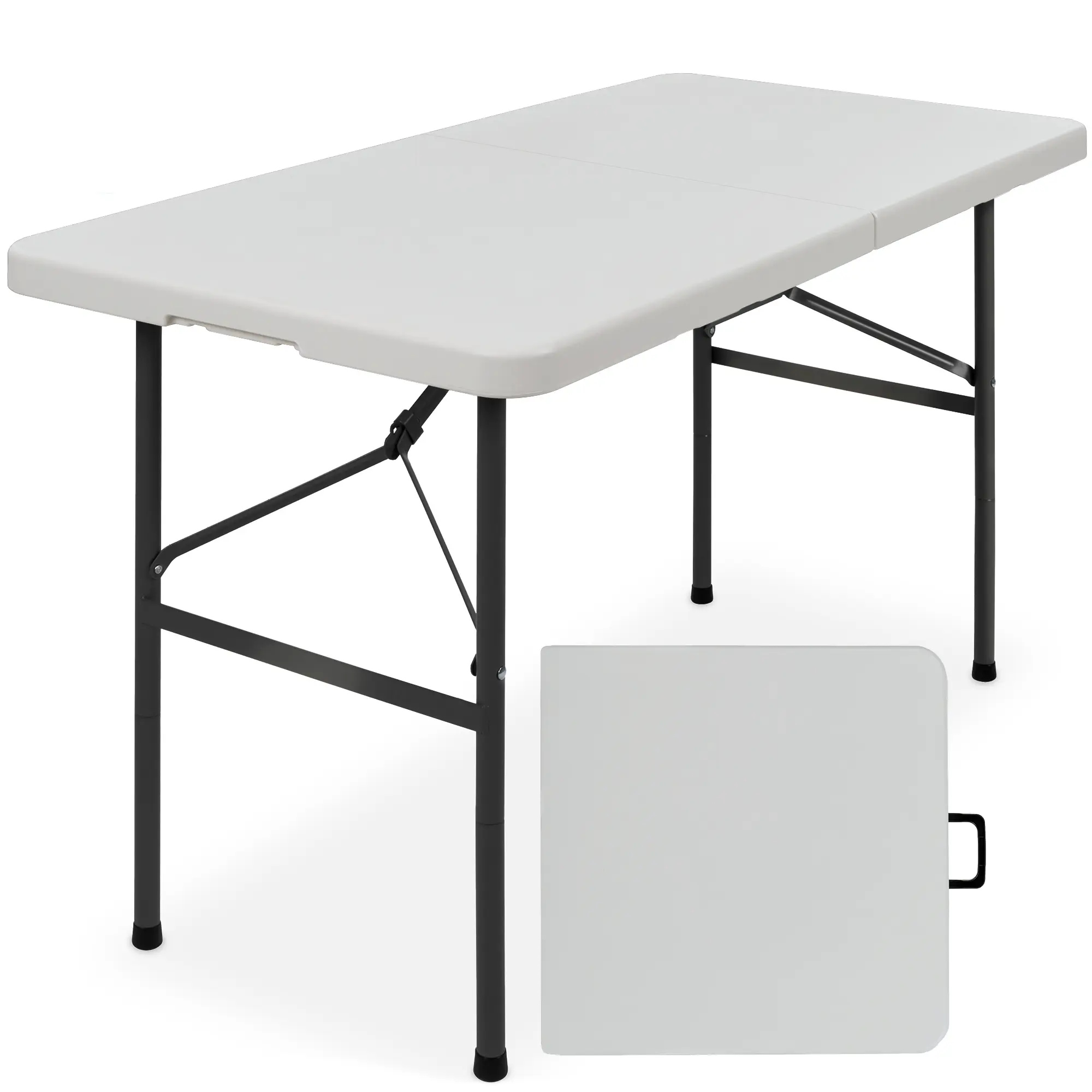 Best Choice Products 4ft Plastic Folding Table, Indoor Outdoor Heavy Duty Portable w/ Handle, Lock for Picnic Best Choice Products 4ft Plastic Folding Table, Indoor Outdoor Heavy Duty Portable w/ Handle, Lock for Picnic