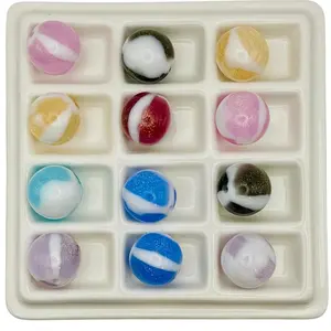 Confetti & Swirl Beads Mix – Abstract Shimmer Beads for DIY Crafts, Bracelets, Pens & Jewelry