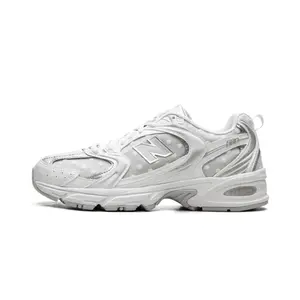 New Balance 530 'White Silver Metallic Polka Dots' Men's Unisex Perfect Trendy Fashion Footwear Walking Running Gym Shoe for Everyday Wear Shoe Girl Sneakers