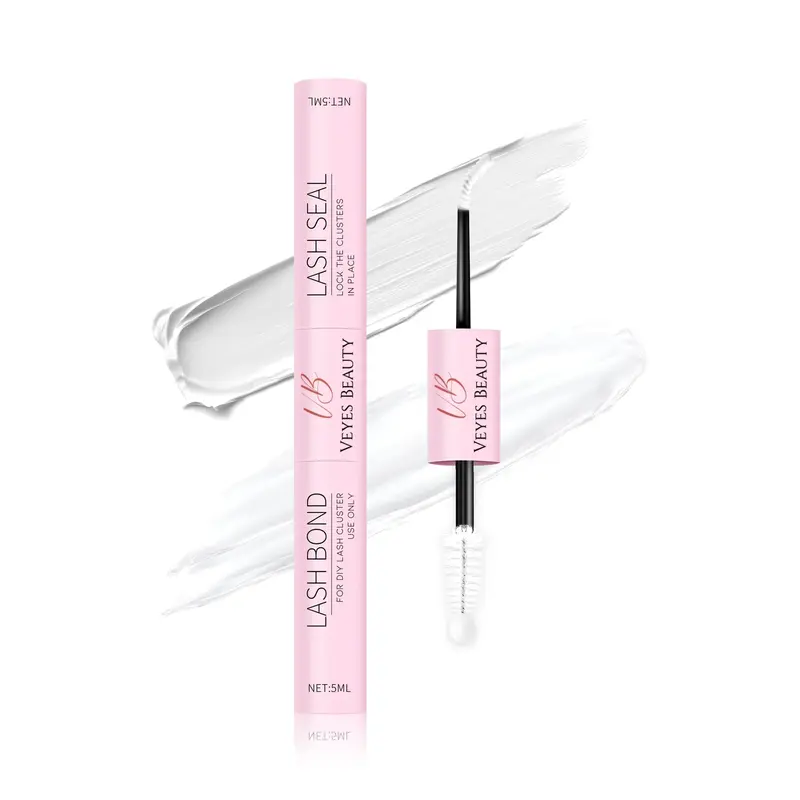 VEYESBEAUTY Lash Bond & Seal - White 10ml for DIY Eyelash Long-Lasting Extensions Glue Makeup Cosmetic 0
