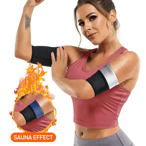 Women's Sauna Effect Body Shaping & Sweat-Relieving Arm Sleeves for Fitness Yoga Exercise Double Sweat-Removal Artifact