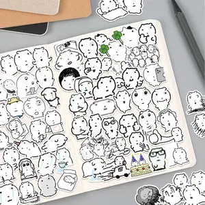 72 Stickers of A Puffy-eyed Cat, Suitable for Scrapbooks, Diaries, Laptops, Water Bottles, Cars, Car Decal, Car Decorative Sticker, and Other Faith-based Designs—gifts with Positive Messages.