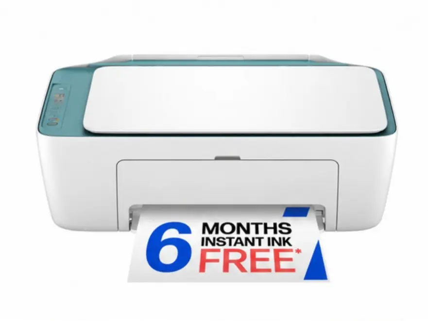 DeskJet 2942 Wireless All-in-One Color Inkjet Printer with 6 Months Free Instant Ink, Bristol Blue