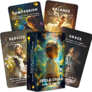 Inner Child Oracle Cards: Healing, Self-Love & Emotional Growth, Spiritual Meditation Guidance, Spirituality Card Deck, Hobby Cards