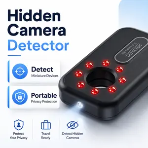 Hidden Camera Detectors.   GPS TrackerDetector and RF Signal Scanner, For Office.    Travel, Hotel, Car hidden camera GPS detector with LED Light, for Office, Hotel, Travel.Car,Airbnb,Changing room
