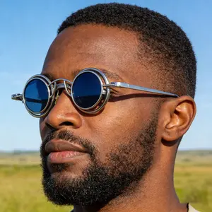 Men's Luxury Aviator Sunglasses, Metal Frame Polarized UV Protection Eyewear, Perfect for Driving Outdoor Travel Camping Daily Casual Wear