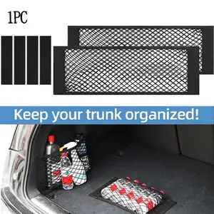 Elastic Car Trunk Storage Net Bag, Car Organizer, Thickened Elastic Mesh Design, Stable and Non-Slip, Lightweight and Practical, Ideal for Travel and Daily Use