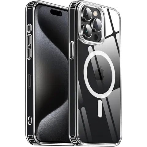 Entronix Case for Apple iPhone 16E/16/15/14/13/12/11/XR, Plus, Pro Max - Crystal Clear Cover Magnetic Smartphone Accessories Protection Protective