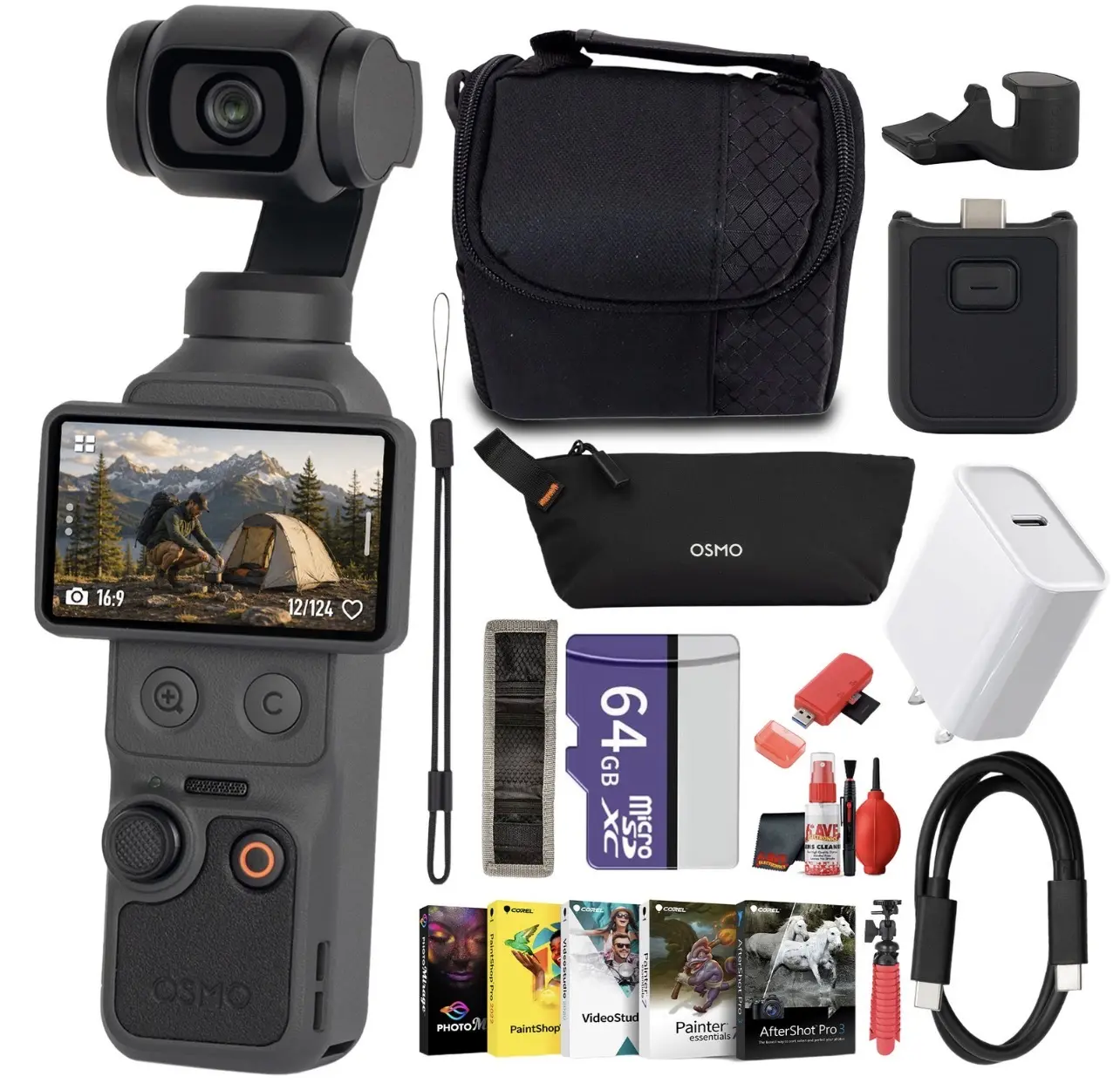 DJI Osmo Pocket 4 Pocket Gimbal Camera 3Axis Stabilization
