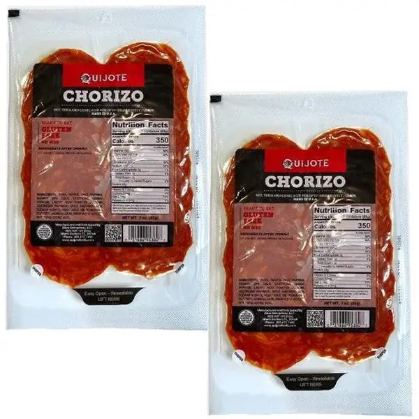 Quijote Sliced Chorizo Food, 3 oz Ready-to-Eat, Pack of 2