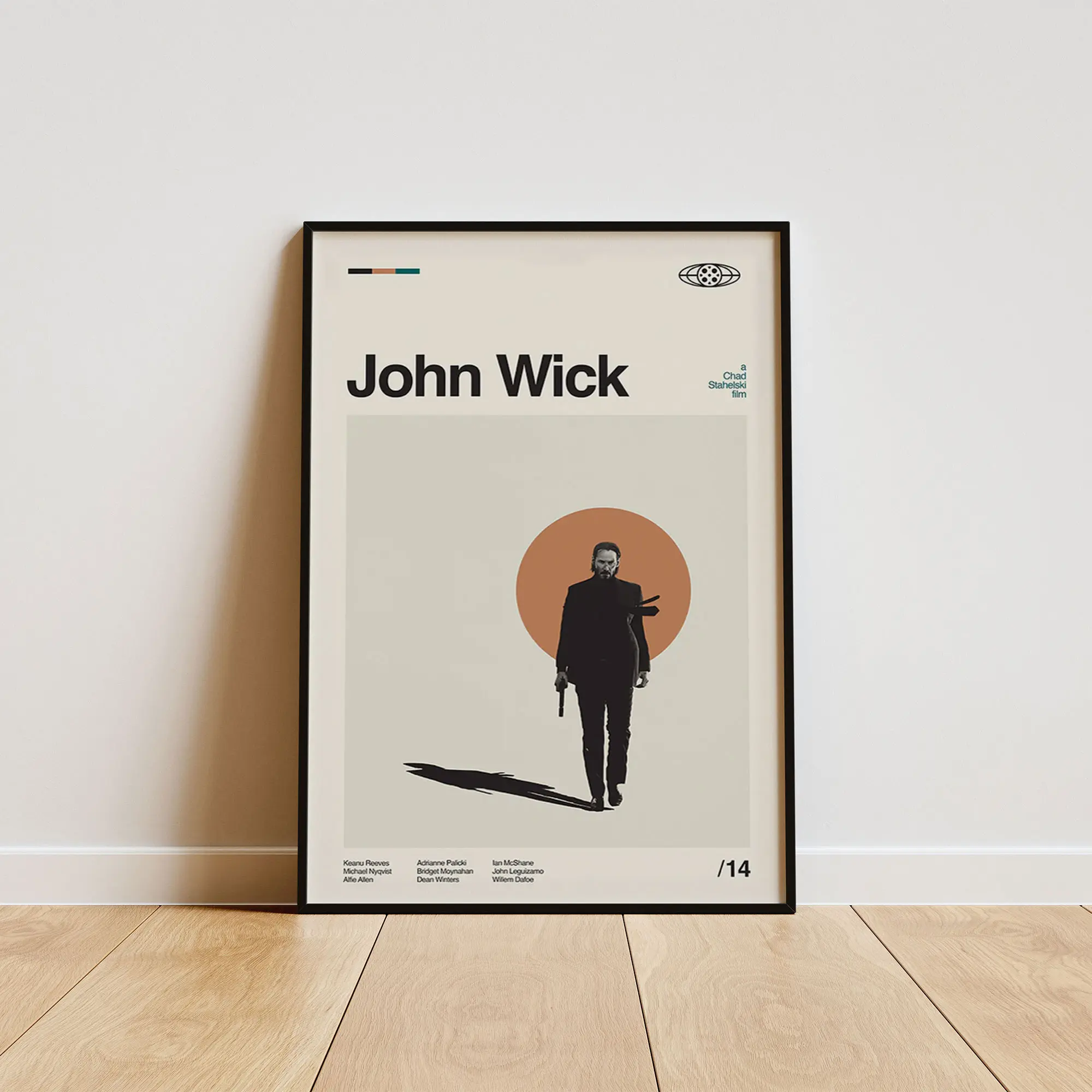 John Wick Poster, Contemporary Wall Decor, Modern Home Aesthetic, Interior Decoration Print