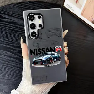 Nissan GTR Phone Case Cover For Samsung Galaxy S25 S24 S23 Ultra, Jelly Clear Case Soft TPU Bumper, Shockproof Scratch-Resistant Durable, Ultra-Thin Precise Fit, Anti-Yellowing Crystal Back, Gift Men Women