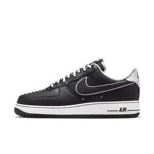 Nike Air Force 1 Low '07 Premium Black White Metallic Dark Grey Men's IM6643-010 New Sneakers