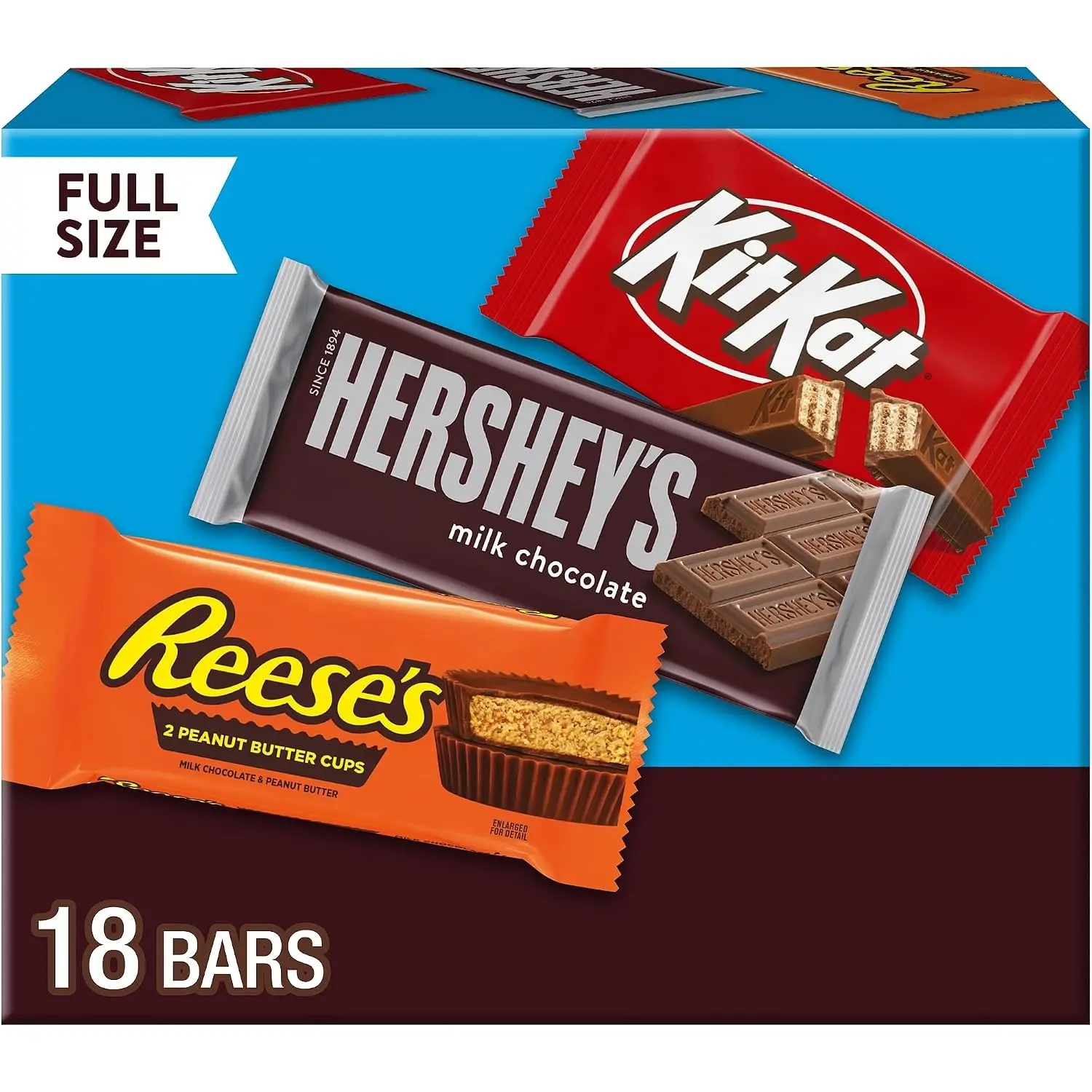 HERSHEYS KIT KAT and REESE'S Assorted Milk Chocolate, 27.3 OZ