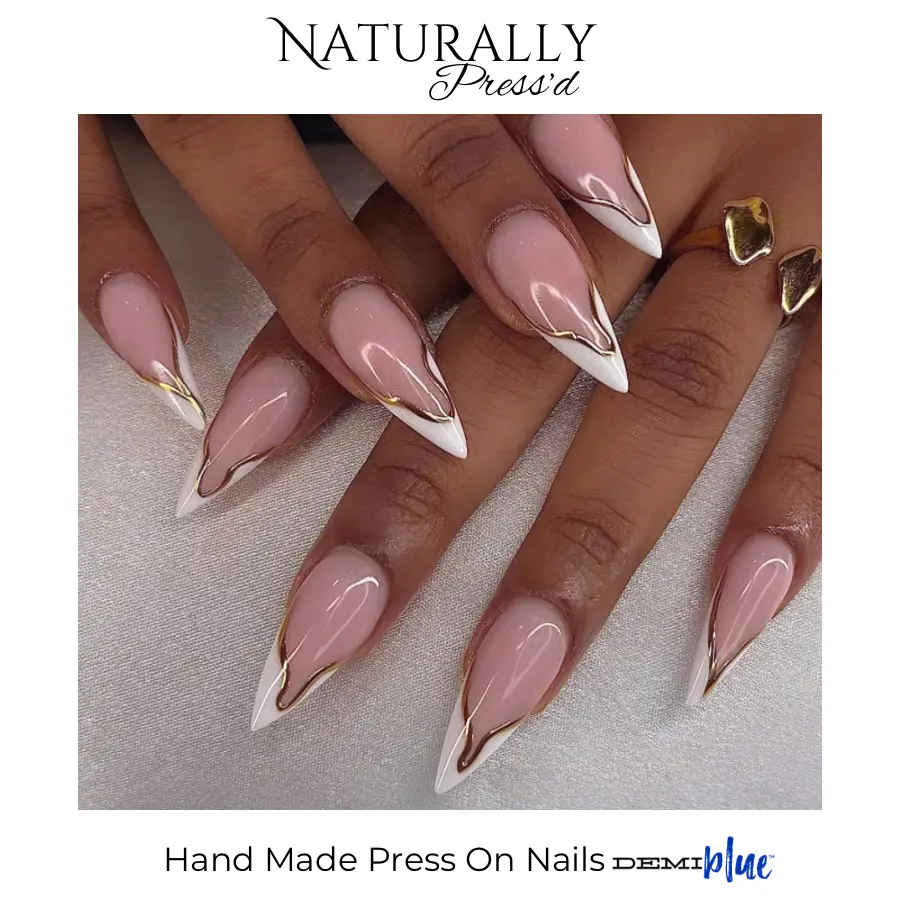 "Send me Nudes"-Naturally Press'd Press On Nails by Demiblue