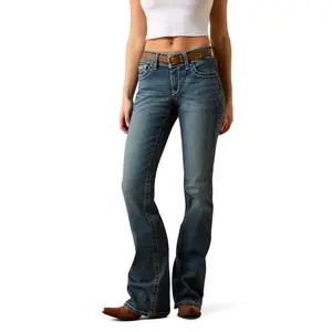 Women's R.E.A.L. Mid Rise Stretch Whipstitch Boot Cut Jeans