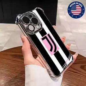 Juventus Aesthetic Design Pattern Casing For iphone 16 15 14 13 12 Plus Pro Max Flaunt Mobile Phone Case Soft Silicon TPU anti-drop Drop Protection Shockproof Protector Vintage unique Fashion Trend Anti-scratch Stylish Smartphone Cover