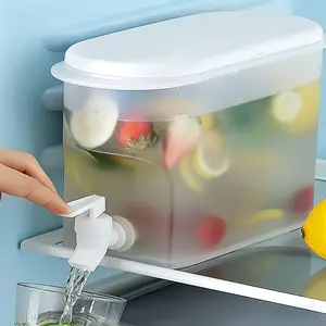 3.5L Fridge Water Dispenser with Faucet | Cold Water Bucket for Iced Tea, Fruit Drinks & More | Perfect for Summer Hydration, Parties & Daily Sips