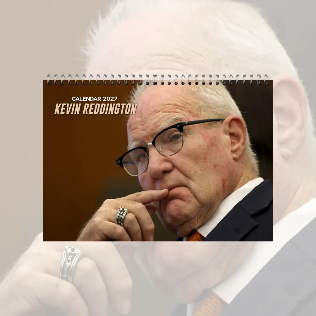 2027 Calendar Kevin Reddington Courtroom Lawyer Portrait Wall Calendar, Lindsay Clancy Trial Vintage Legal Home Decor Desktop Calendar