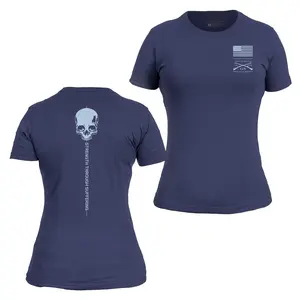Women's Strength Through Suffering Slim Fit T-Shirt - Future Dusk