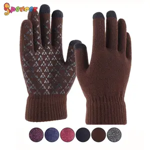 Spencer 2 Pairs Winter Warm Texting Gloves – Touchscreen Knit Gloves for Women & Men