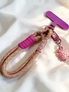 Vacation Style Ocean-Themed Sea Turtle Keychain Phone Lanyard Anti-Loss Wrist Strap Turtle Pendant bag Purse charms-Woven Nylon Phone Lanyard Phone Bracelet Phone Charm Strap Ocean Animal Phone Bag Accessory,DIY Detachable Turtle Keyring Travel Essential