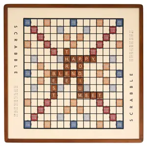 WS Game Company Scrabble 3-in-1 Premium Game Collection with Trivial Pursuit and Cribbage For 2-6 Players, Ages 8+