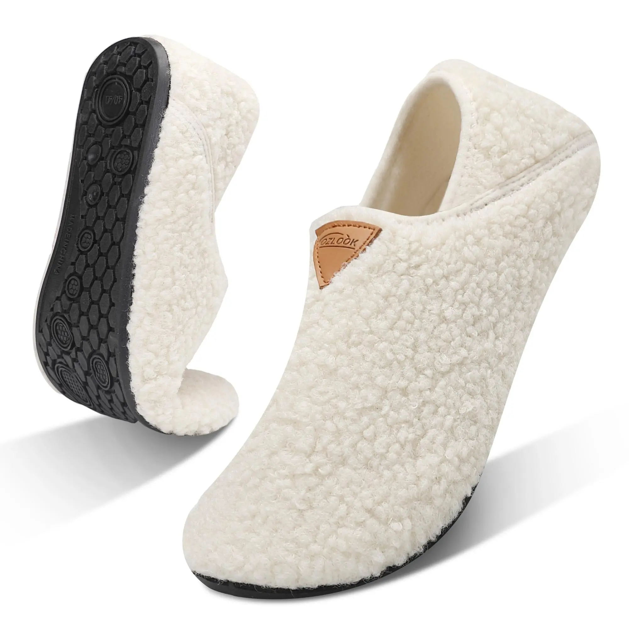 Women's Cozy Lightweight Soft Fluffy Footwear House Slippers - Barefoot Slip-On Indoor Shoes for Home, Bedroom, Lightweight Slipper