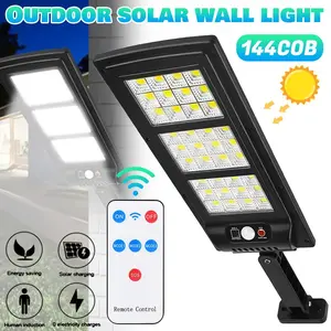 Waterproof Solar Outdoor Floodlight with Remote Control, MotionSensor, 3 Lighting Modes, Waterproof LED, Suitable forCourtyards