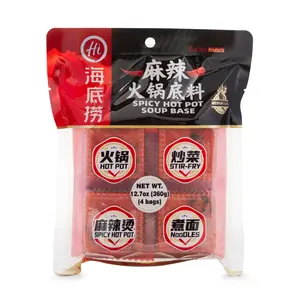 Haidilao Spicy Hot Pot Soup Base 4pc 360 g