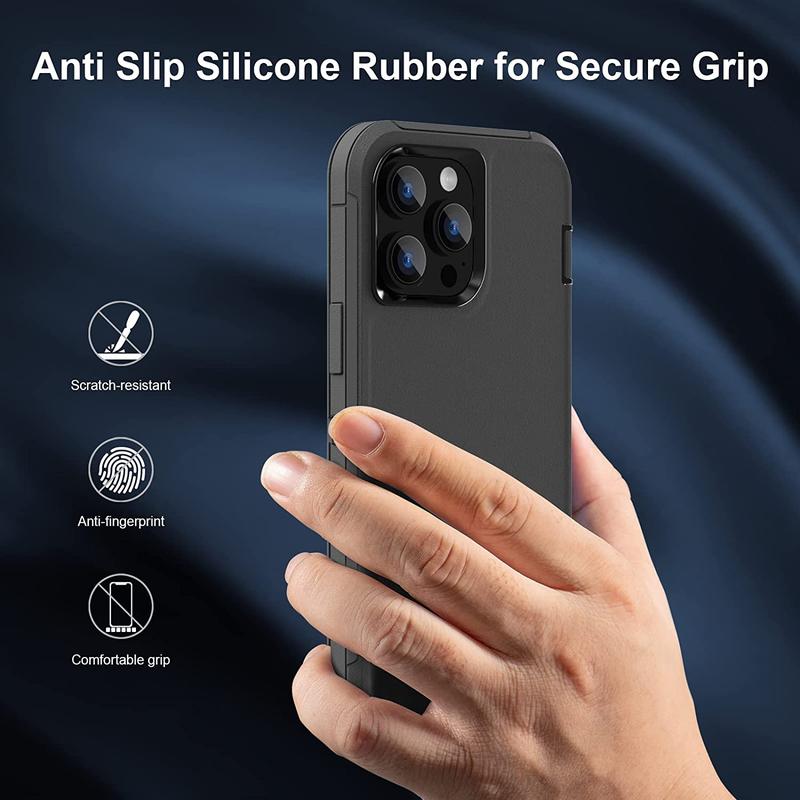 Heavy Duty Shockproof Holster Case for Apple iPhone 17 Air 16 15 Plus 14 13 12 Mini 11 Pro Max Cover with Belt Clip